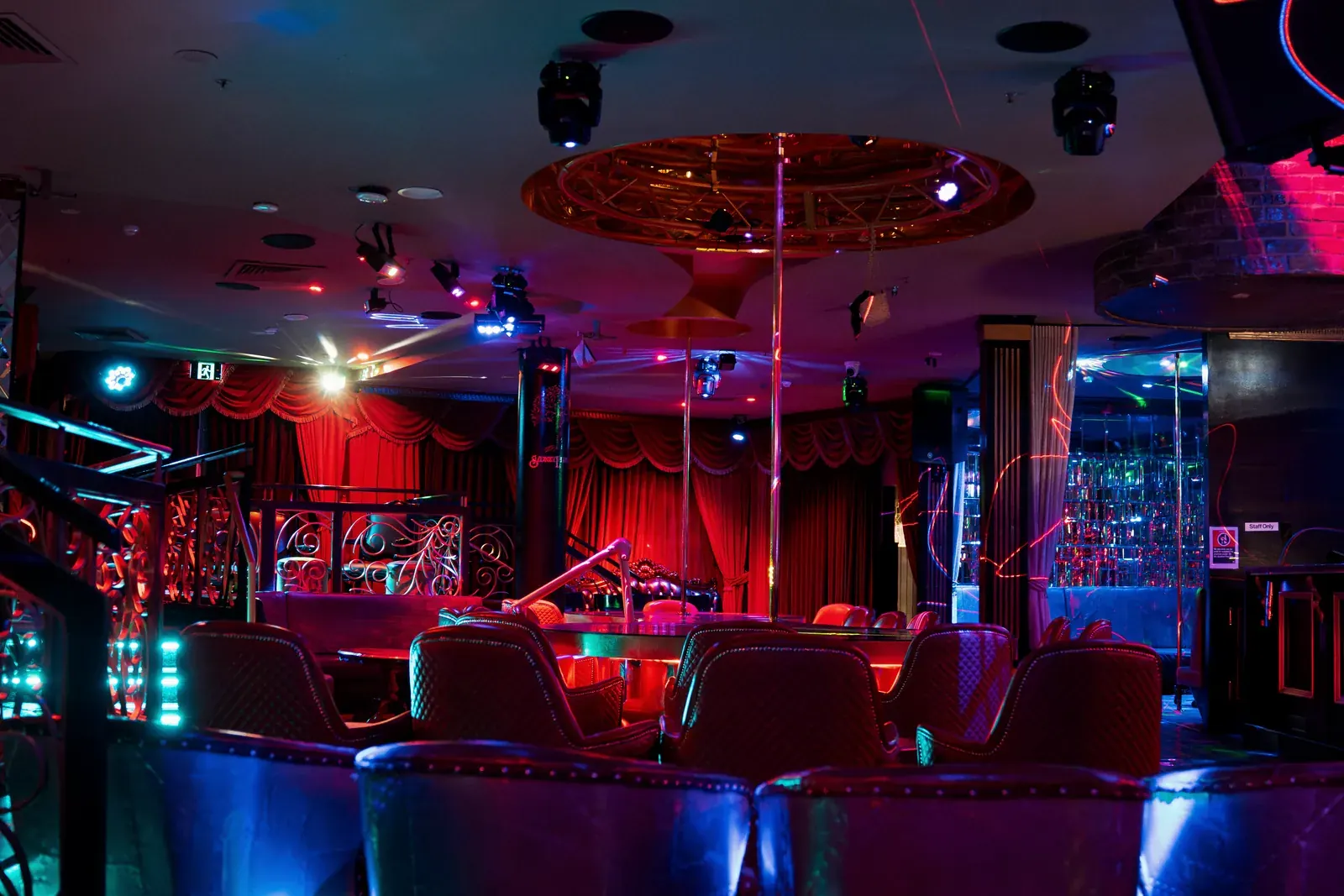 Seating beside the stage on the main floor
